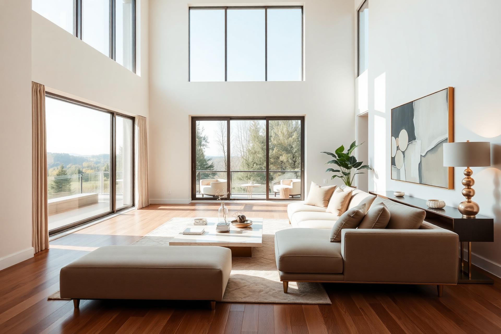 Modern living room interior designed by RemakeHomes
